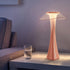 LED Tischlampe Touch dimmbar rauchgrau – USB Akku Nachttischlampe